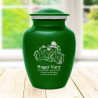 3 Wheel Motorcycle Sharing Urn - Shamrock Green