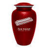 Harmonica Cremation Urn - Ruby Red Harmonica Cremation Urn - Ruby Red