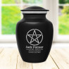 Pentagram Sharing Urn - Jet Black