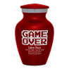 Game Over Keepsake Urn - Ruby Red Game Over Keepsake Urn - Ruby Red