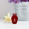 Boxing Gloves Keepsake Urn - Ruby Red