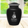 Boxing Gloves Sharing Urn - Jet Black