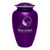 Pickleball Cremation Urn - Purple Luster