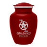 Bicycle Crank Sharing Urn - Ruby Red