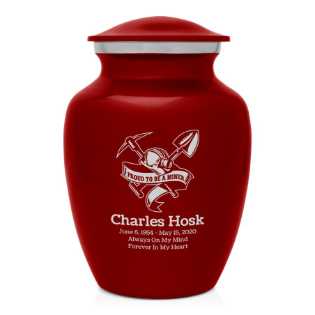 Miner Sharing Urn - Ruby Red