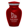 Excavator Keepsake Urn - Ruby Red Excavator Keepsake Urn - Ruby Red