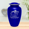 Buffalo Cremation Urn - Midnight Blue