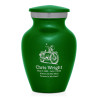 Classic Motorcycle Keepsake Urn - Shamrock Green