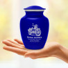 Classic Motorcycle Sharing Urn - Midnight Blue