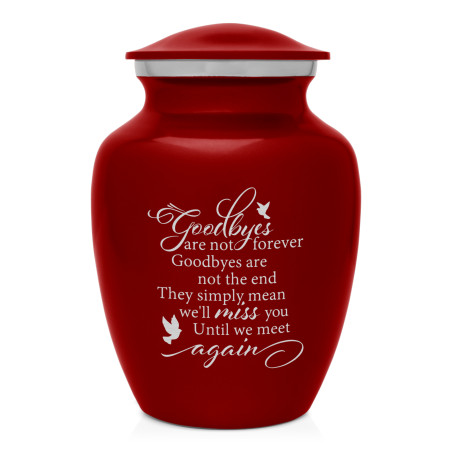 Goodbyes Are Not Forever Sharing Urn - Ruby Red