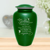Goodbyes Are Not Forever Cremation Urn - Shamrock Green