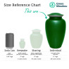 Goodbyes Are Not Forever Cremation Urn - Shamrock Green