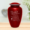 Goodbyes Are Not Forever Cremation Urn - Ruby Red