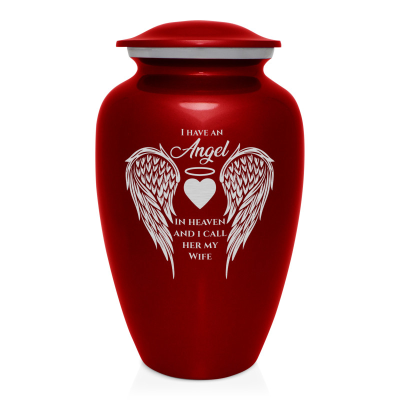 Wife Cremation Urn - Ruby Red - Green Meadow Memorials