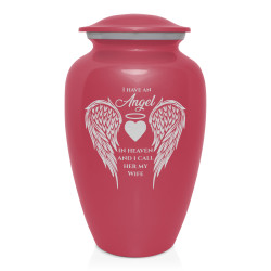 Wife Cremation Urn - Rose Pink