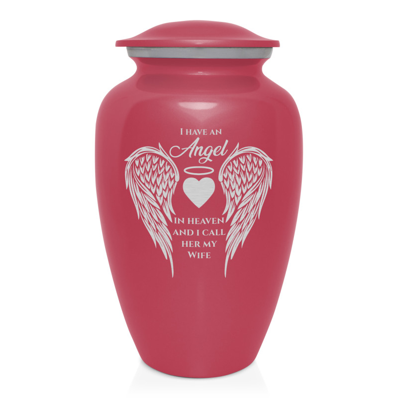 Wife Cremation Urn - Rose Pink - Green Meadow Memorials