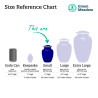 Small Shorthaired Daschund Pet Cremation Urn - Midnight Blue