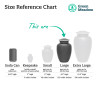 Large Pitbull Pet Cremation Urn - Gunmetal Gray