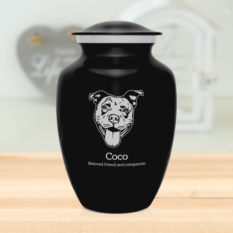 Dog urns fashion pitbull