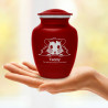 Small Hamster Pet Cremation Urn - Ruby Red