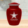 Dallas Star Sharing Urn - Ruby Red