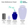 Hockey Sticks Sharing Urn - Midnight Blue