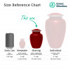 Republican Elephant Sharing Urn - Ruby Red
