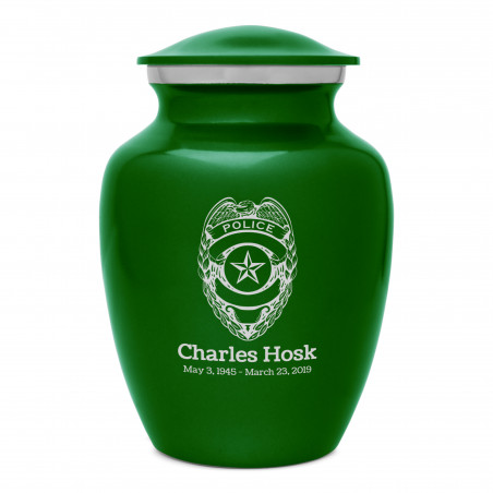 Police Sharing Urn - Shamrock Green