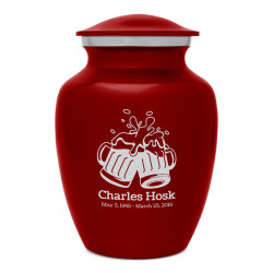 Beer Sharing Urn - Ruby Red