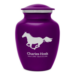Horse Sharing Urn - Purple...