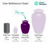 Caduceus Sharing Urn - Purple Luster