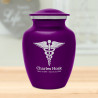 Caduceus Sharing Urn - Purple Luster