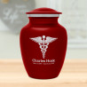 Caduceus Sharing Urn - Ruby Red Caduceus Sharing Urn - Ruby Red