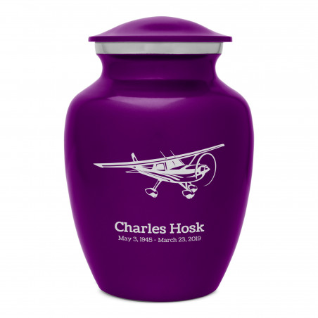 Airplane Sharing Urn - Purple Luster