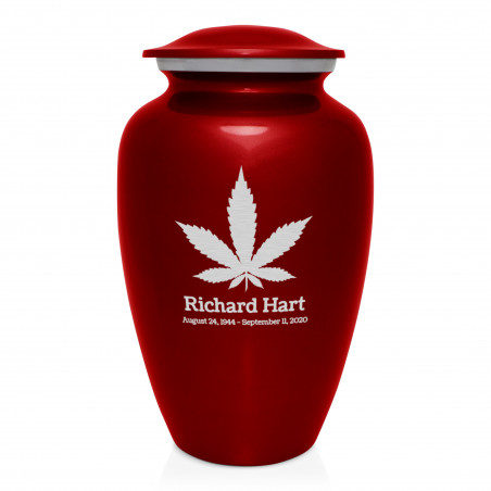 Marijuana Cremation Urn - Ruby Red Marijuana Cremation Urn - Ruby Red
