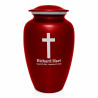 Cross Cremation Urn - Ruby Red
