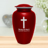Cross Cremation Urn - Ruby Red