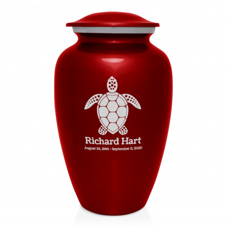 Sea Turtle Cremation Urn - Ruby Red Sea Turtle Cremation Urn - Ruby Red