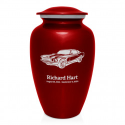 Muscle Car Cremation Urn - Ruby Red