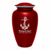 Boat Anchor Cremation Urn - Ruby Red