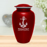 Boat Anchor Cremation Urn - Ruby Red