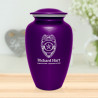 Police Cremation Urn - Purple Luster