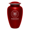 Coast Guard Cremation Urn - Ruby Red