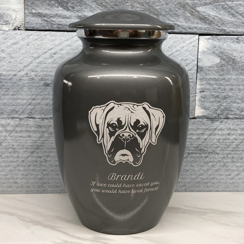 Boxer best sale dog urn