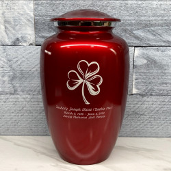 Customer Gallery - Shamrock Cremation Urn - Ruby Red