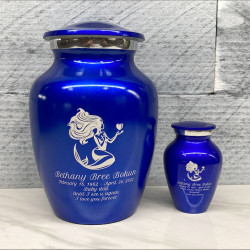 Customer Gallery - Mermaid Sharing Urn - Midnight Blue