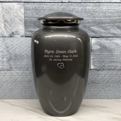 Customer Gallery - Gunmetal Gray Cremation Urn