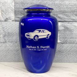 Customer Gallery - Muscle Car Cremation Urn - Midnight Blue