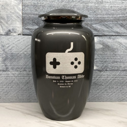 Customer Gallery - Gaming Cremation Urn - Gunmetal Gray