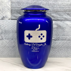 Customer Gallery - Gaming Cremation Urn - Midnight Blue